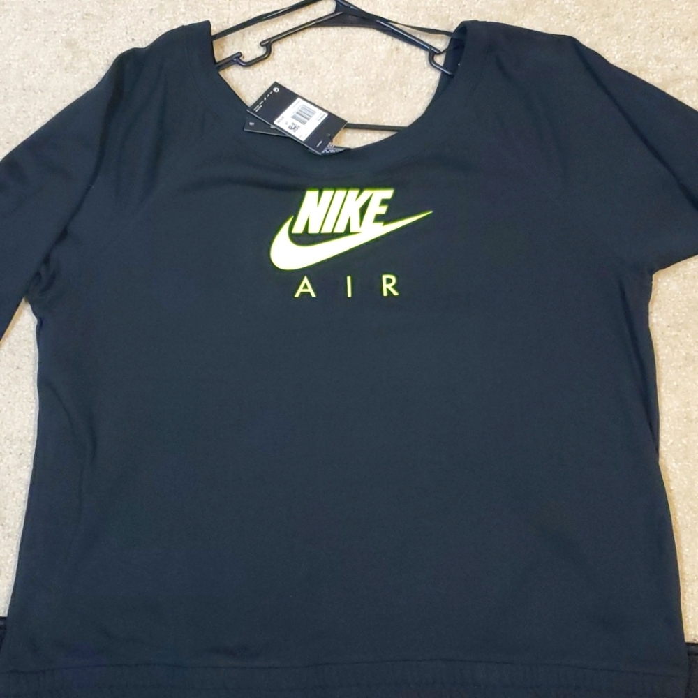 Nike brand new sweat top volt green and black 1X